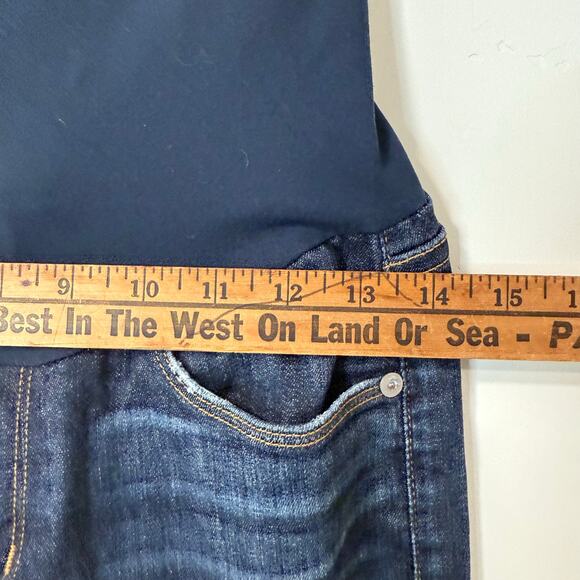 Hudson Women's Maternity Jeans Bootcut Flare Blue Stretch - Picture 7 of 8